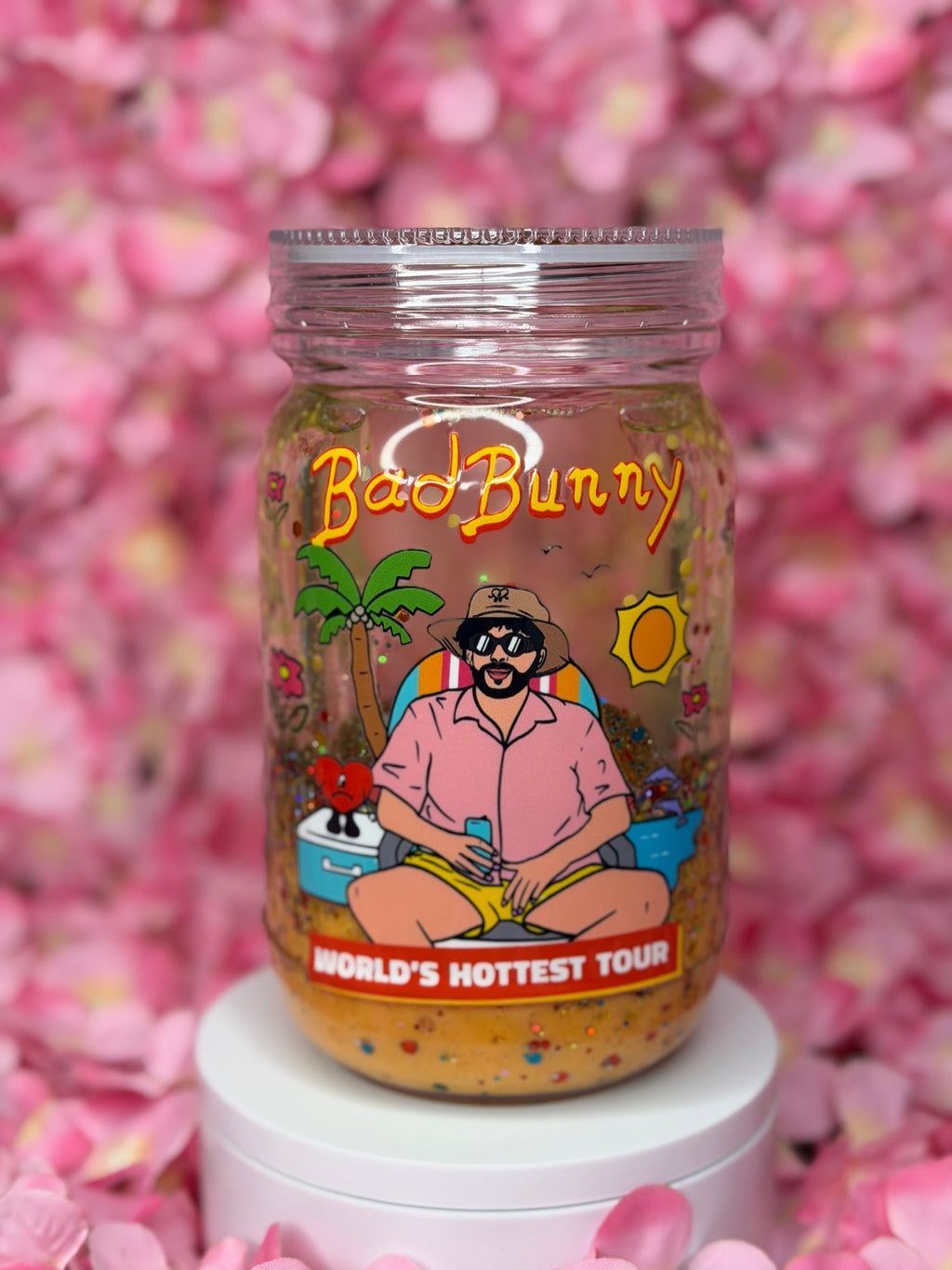 Snow globe Jar 20 oz tumbler