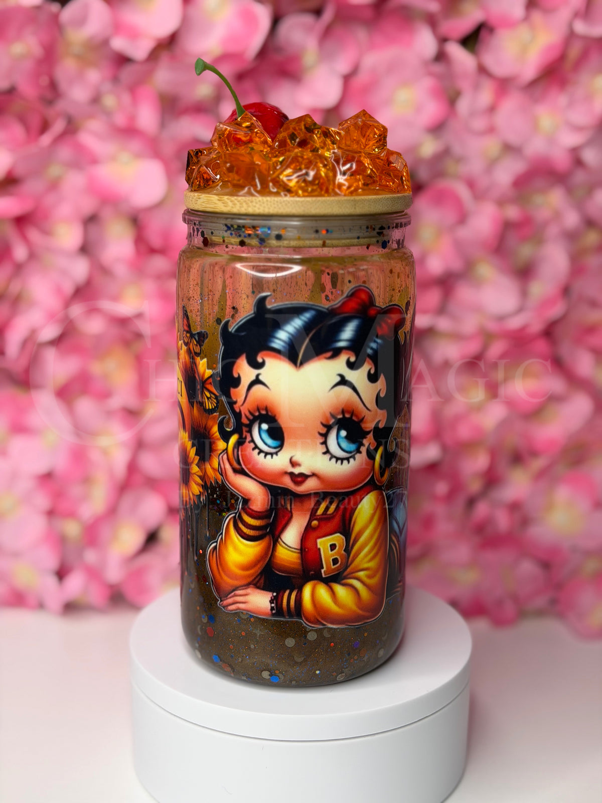 Snow globe 16 oz tumbler