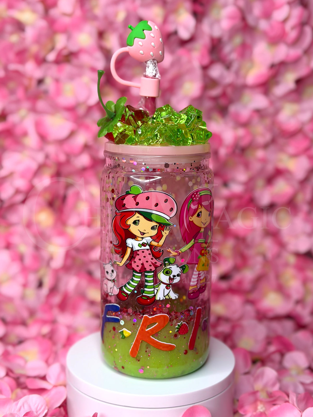 Snow globe 16 oz tumbler