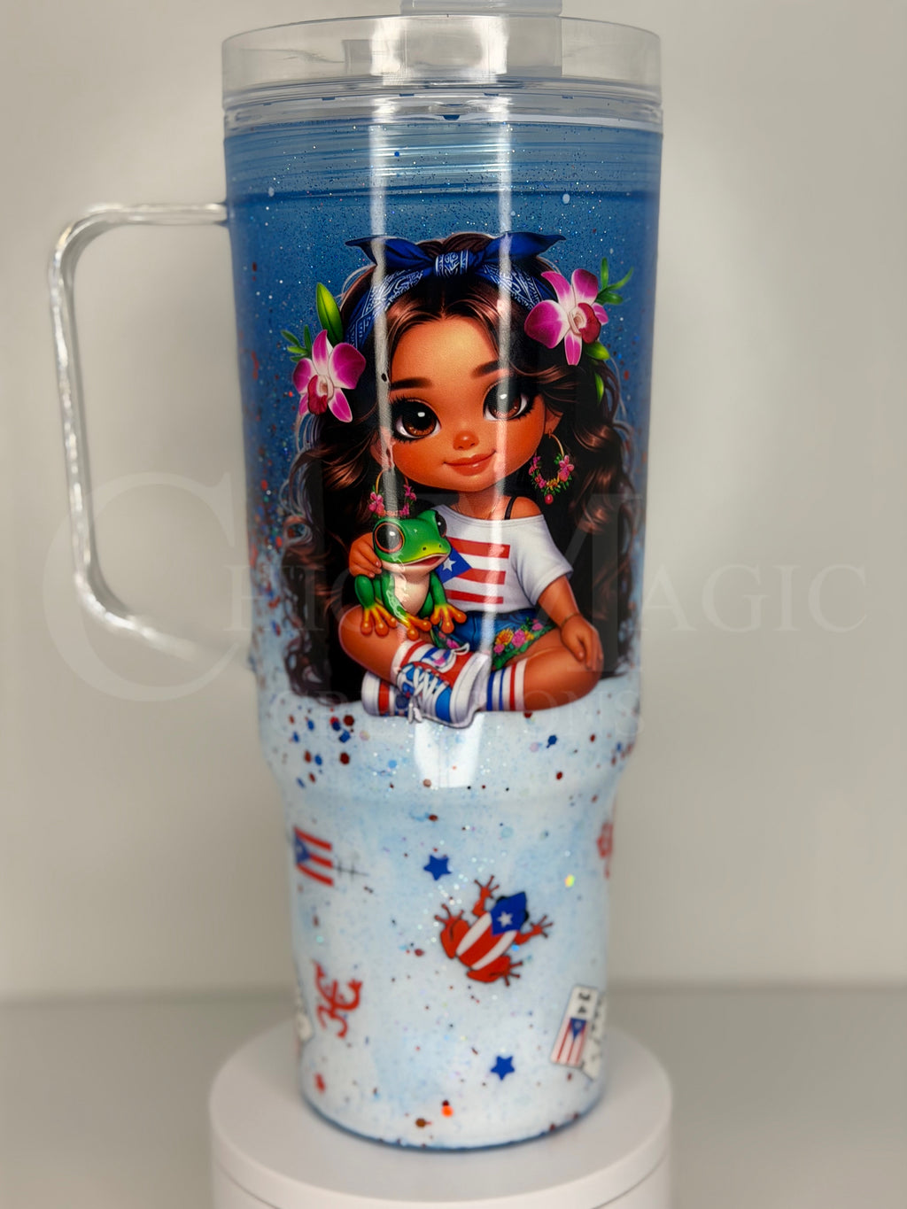 Snow globe 40 oz tumbler