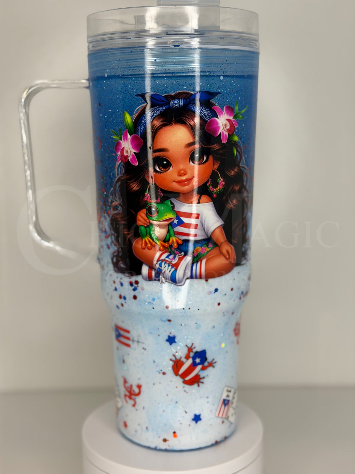 Snow globe 40 oz tumbler
