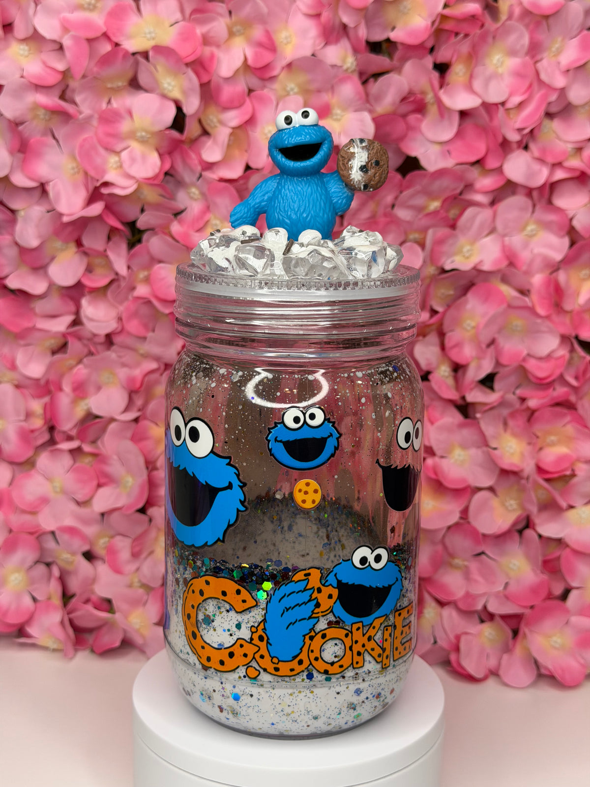 Snow globe Jar 20 oz tumbler