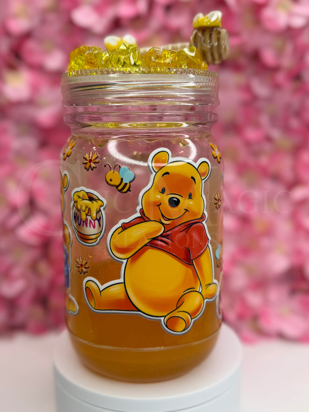 Snow globe Jar 20 oz tumbler