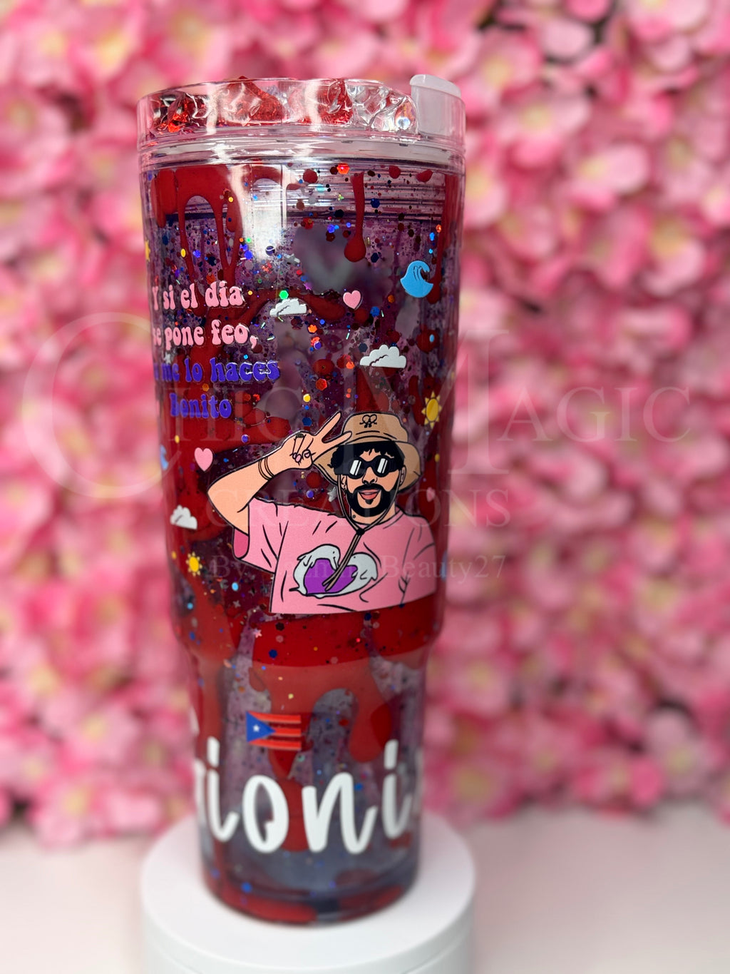 Snow globe 40 oz tumbler