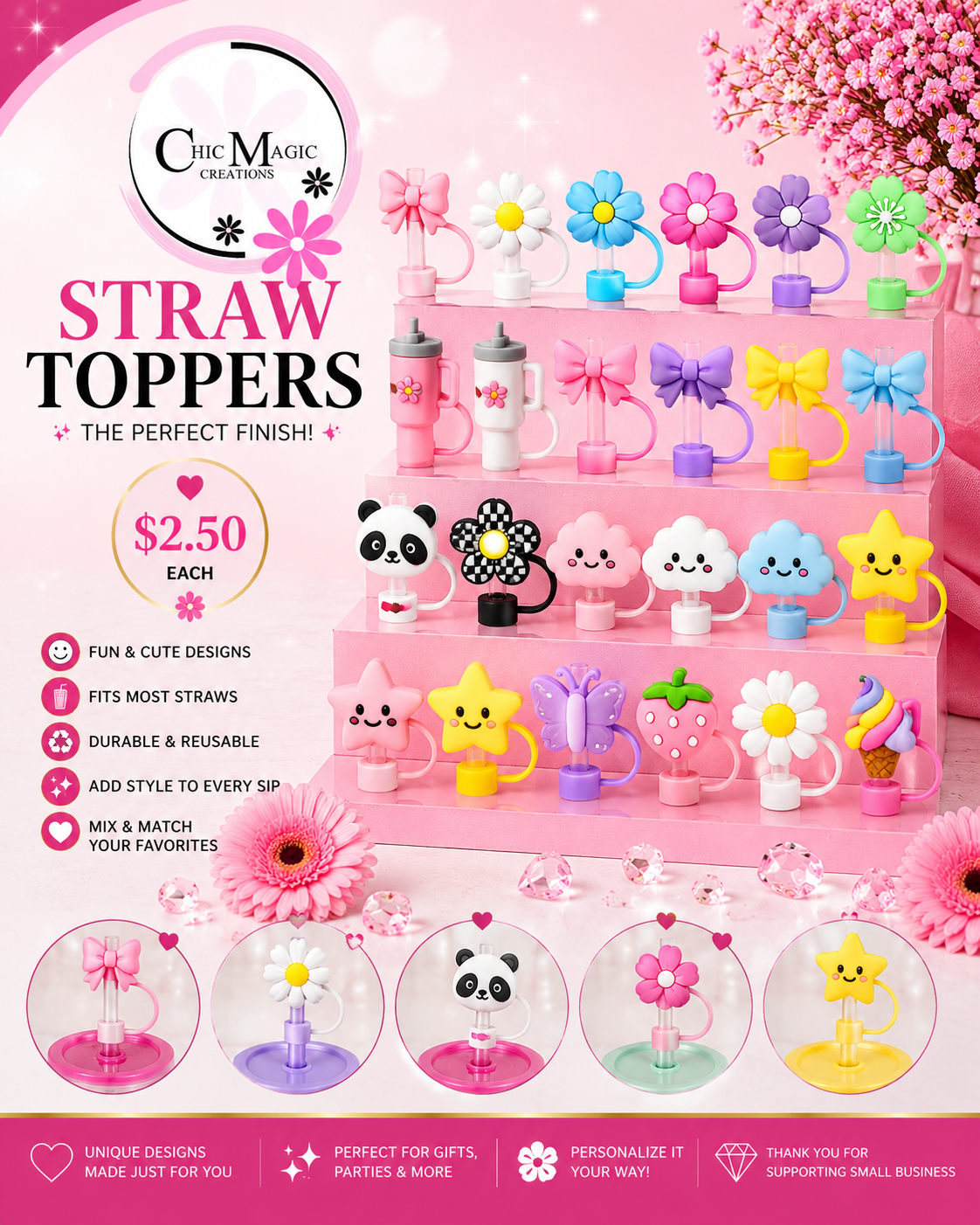 Straw Toppers