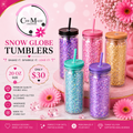 Snow globe 20 oz tumbler