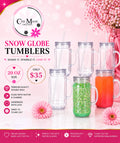 Snow globe Jar 20 oz tumbler